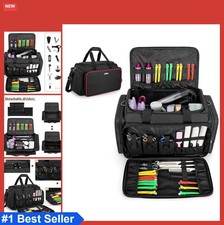 Hairdresser Bag Large Capacity Adjustable Dividers Travel Barber Case Tools