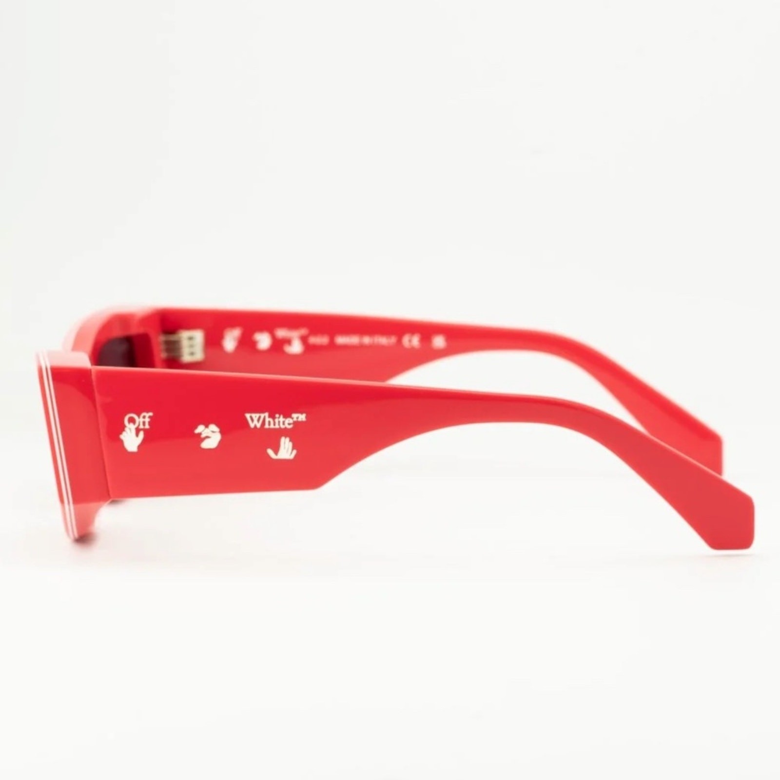 OFF WHITE Andy  Rectangular Sunglasses - RED - BR… - image 14