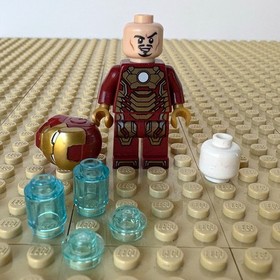 LEGO Marvel, Iron Man 3: MK 42 STARK HEAD, sh0072a, 76007 MANSION 2013 REPULSORS