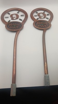 2 MAGIC HAT 9 ICONIC BAR DRAFT BEER TAP HANDLES TALL. MAN CAVE BREWERY