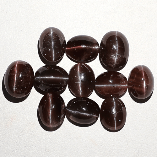 11 piezas piedras preciosas de cabujón ovalado de 8,8 mm-10 mm de escapolita natural sin tratar - Imagen 7 de 12