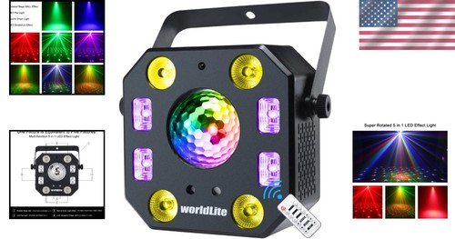 Professional LED Effect Light with Strobe and UV - Perfect for Weddings & DJ - Picture 2 of 8