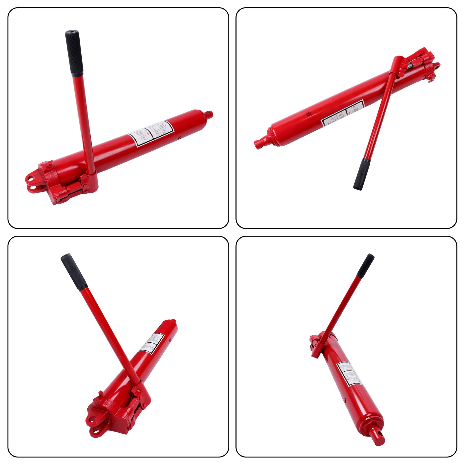 8 Ton Hydraulic Long Ram Jack Manual Dual Pump Engine Lift Cherry Picker Manual
