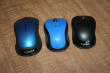 Lot Of 3 Logitec Wireless Mice No USB Dongles Included No Batteries See Pix 
