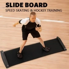 Slide Board with End Stops Sliding BootiesBalance Training (Skating Hockey)  6FT