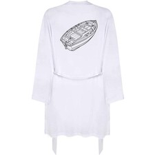 'Boat Line Art' Adult Dressing Robe / Gown RO059737 