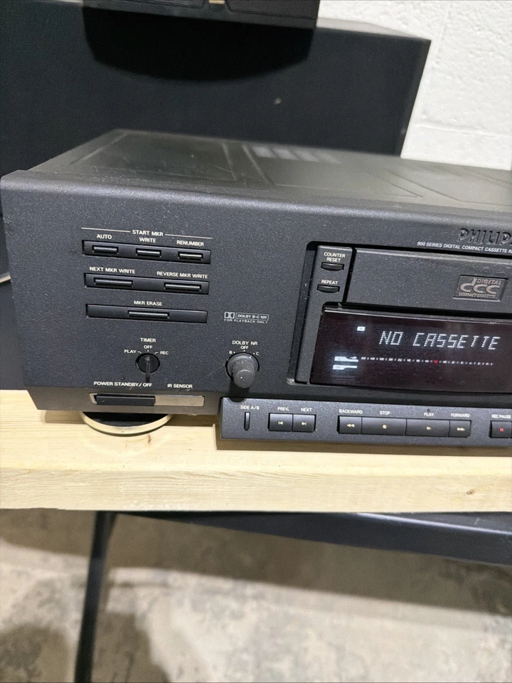 Grabadora de casete digital compacta Philips DCC900 BK01 equipo de audio vintage Foto 2 de 4