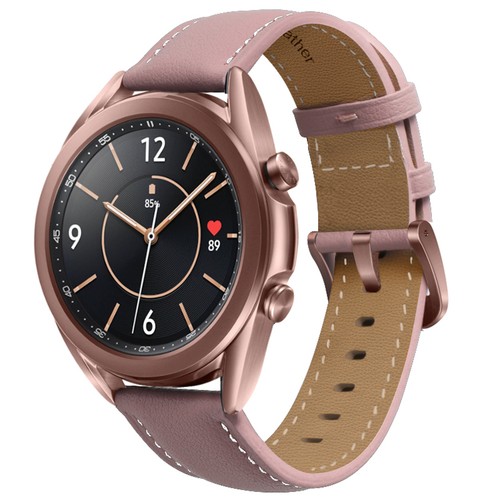 Leather Strap Stitching Band Watch For Samsung Galaxy Watch 3 Bracelet 41mm 45mm - Picture 29 of 29