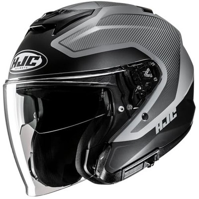 HJC HELMETS Motorrad Jethelm Jethelm mit integrierter Sonnenblende und interner