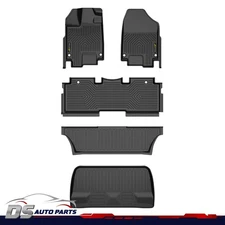 3D Molded All Weather TPE Floor Mats+Cargo Liner Fit For 2018-2025 Honda Odyssey