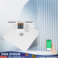 8 Electrode Smart Body Fat Scale Full Body Composition Analyzer with Report LCD