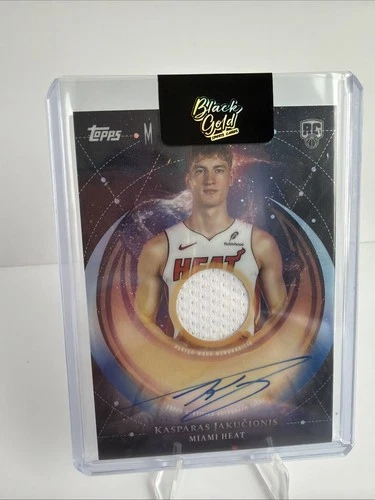2025-26 Topps Midnight RPA Kasparas Jakucionis RJA-KJ Rookie jersey Auto 🔥Heat
