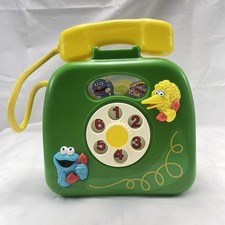 Sesame Street Vintage Toy Telephone Jim Henson 1992 ILLCO Music Box Working 