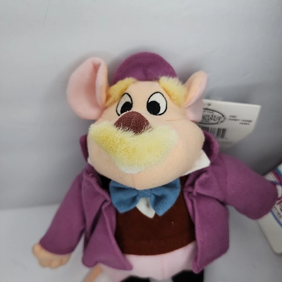 Disney Store The Great Mouse Detective Bolsa de Feijão de Pelúcia Conjunto Completo de 4 com Etiquetas - Imagem 4 de 4