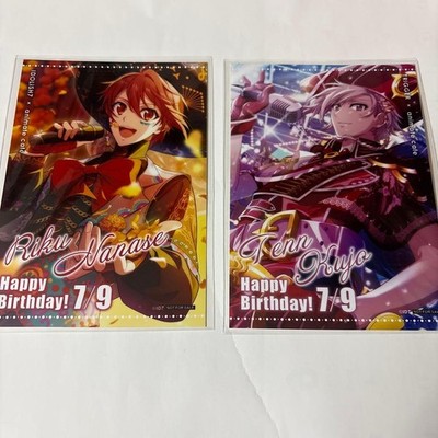 IDOLiSH7 Riku Nanase Kujo Tenn Animate Cafe Birthday Bromide Set