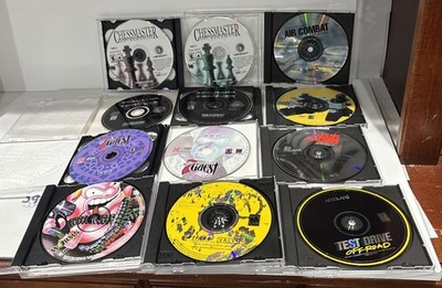 Vintage PC Cd Rom Games Lot Windows 95 Half Life 7 Guest Chessmaster Worms 2 &