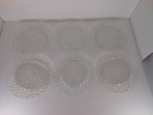 Anchor Hocking Waterford Waffle Clear Glass 7” Dessert Salad Plates Set of 6 — photo 2