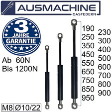 Gasdruckfeder mit Ösen Gasdruckdämpfer Gasf...