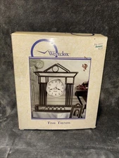 Vintage Westclox Time Trends House Shape Metal Clock Tested Works NewOpened Box