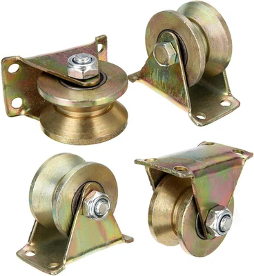 DO NOT APPLY V-Type Groove Wheel, Heavy Duty Rigid Caster with Bracket