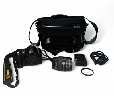 Nikon D50 Digital SLR Camera w/ Quantaray 28-90mm Lens Charger Bag UNTESTED