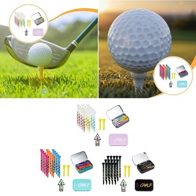 Golf-Tees mit Aufbewahrungsbox für das Üben im Freien, Driving, Putting,