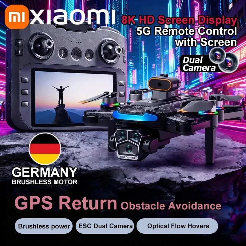 Drone Xiaomi Mijia A888 PRO - 8K HD, Double Caméra, 5G WiFi, Brushless, FPV Pliable - Neuf