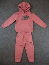 New Balance Boys 2PC Set 24M Burgundy Hoodie Jogger Sweatpants Outfit NWT