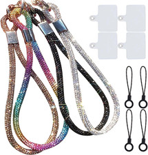 Luxury Phone Case Wrist Strap for Glitter Strap Short Phone Lanyard WTether 4Pc