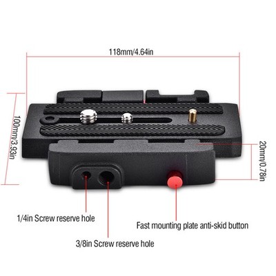 P200 Quick Release QR Clamp Base Plate For 500 AH 701 503 HDV 577 SET