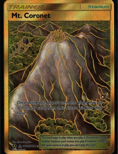 Mt. Coronet Shiny Holo Rare Hidden Fates Shiny Vault SV89/SV94 Stadium Pokemon C