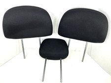 2005-2012 Ford Escape Mariner Tribute Rear Head Rest Set 3 Black Cloth Back Row