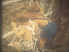   Li  l Besties   1940 8mm Film Home Movie, Twins, Playing, Helping, Skipping 