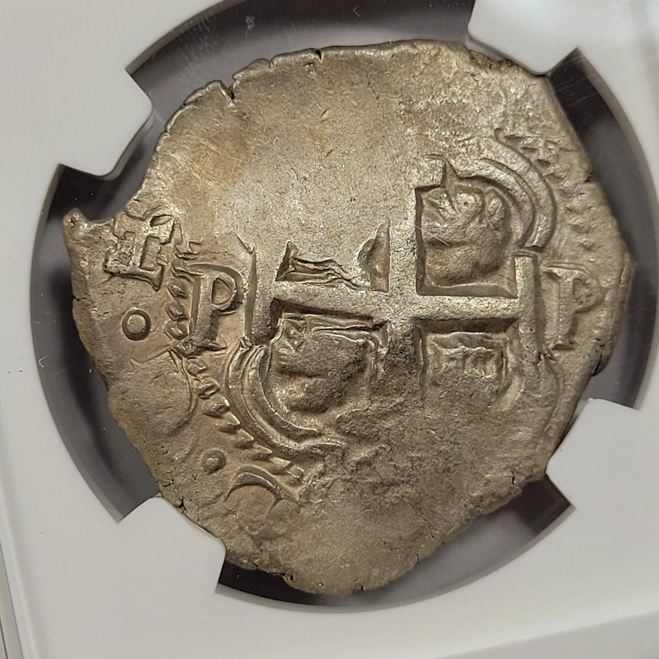 1741 Cob 8 Reales NGC AU55 Potosi Bolivia Nice Luster Assayer P Scarce *M27 - Image 3 of 4