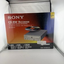 Sony CD-RW CRX140E Recorder EIDE 8x4x32 Internal Drive Windows 95/98/Me/2000 IDE