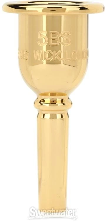 Boquilla trombón Denis Wick 5BS Heritage - chapada en oro Foto 3 de 4
