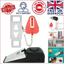 Upgraded Portable Door Lock & Alarm Kit for Ultimate Travel Safety - 2 Pack