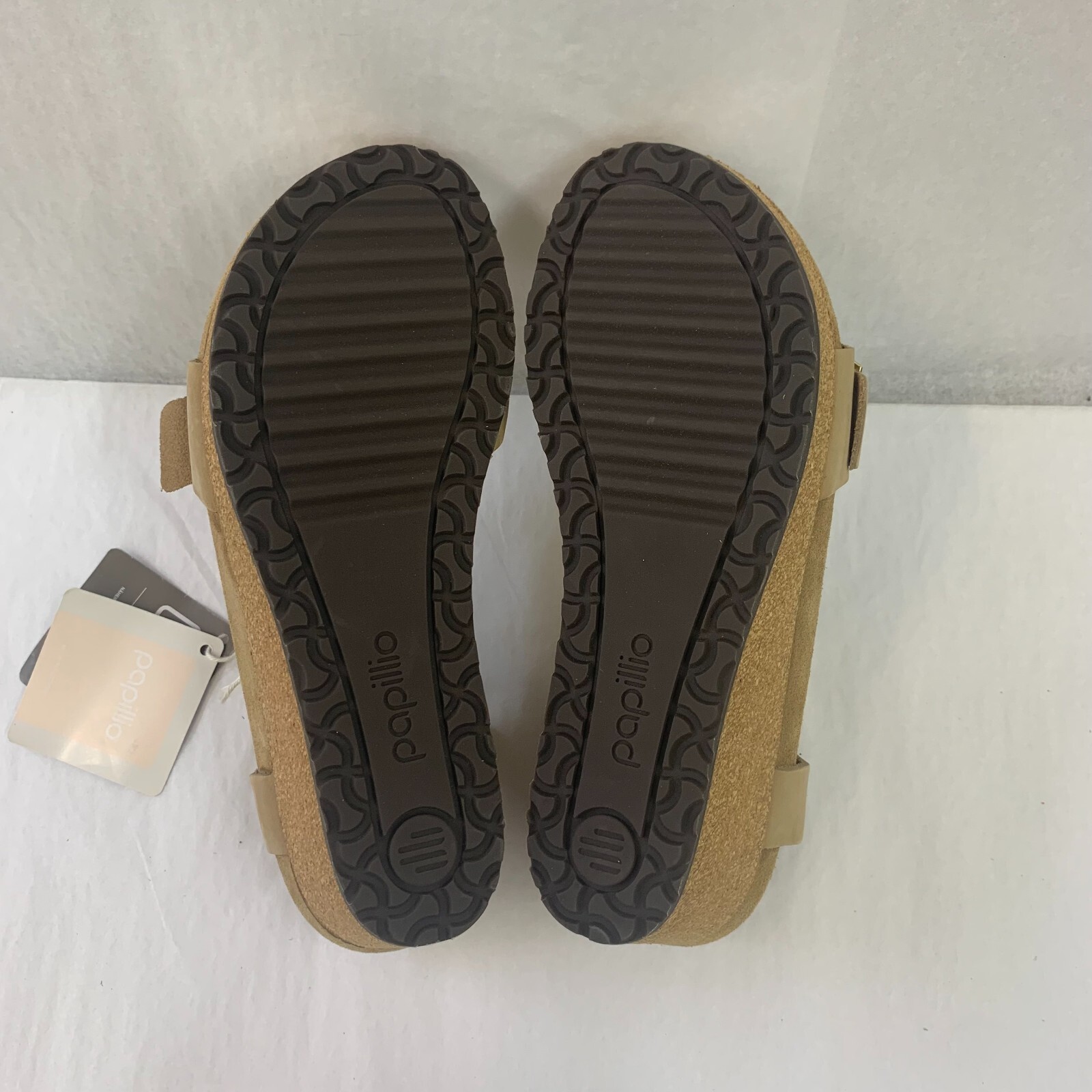 Birkenstock New w/ Box Papillio Soley Ring-Buckle Sandcastle Nubuck Leather Reg image 4