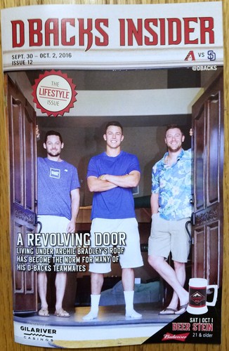 2016 Arizona Diamondbacks Dbacks Insider Programs #1 - #12 Your Choice or All - Picture 12 of 25