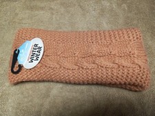 Womans Winter Wear Thick Knit Headband With Lining - New With Tags