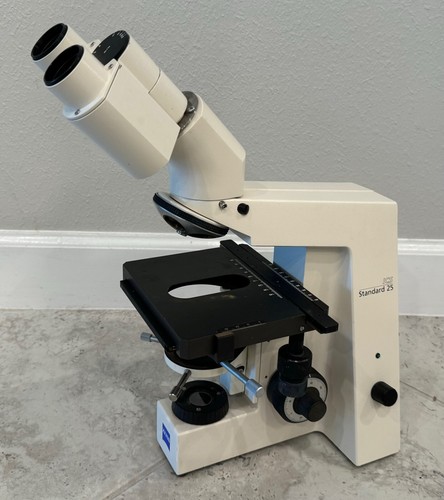 ZEISS ICS Standard 25 Microscope With Zeiss 452934 Trinocular Head