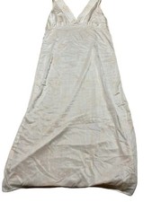 Vintage V-neck Nightgown See Thru Flowers M