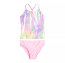 Breaking Waves - UPF 50+ Tankini Swim Top & Scoop Swim Bottoms - Multi-color