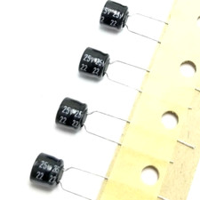 22uf 25v Nippon Chemi-Con Capacitors Radial Electrolytic 85°C Pack of 12
