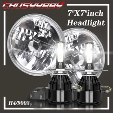 7" Inch Round LED Headlight Hi-Lo Beam for Jeep Wrangler JK TJ LJ Chevy C10 C20