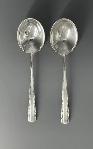 Vintage Sterling Towle Candlelight Pair of Small Sugar/Berry Spoons 5-7/8”