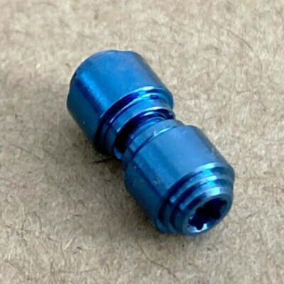 Titanium Custom Thumb Blue Stud For 535 Benchmade Bugout Series Knife Stainl ess
