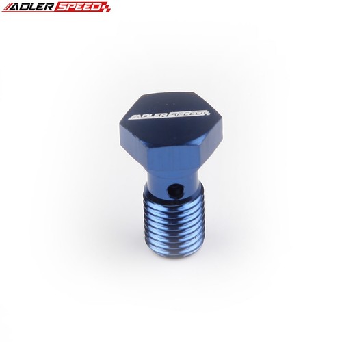 ADLERSPEED Banjo Bolts M10 x 1.25 Banjo Bolts Brake Fuel Line Fitting Blue US - Picture 5 of 5