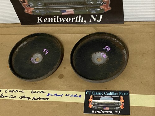 OEM 59 Cadillac RETENEDORES DE MUELLE HELICOIDAL TRASERO SUPERIOR ASIENTOS TAZAS - PAR IZQUIERDA Y DERECHA - Imagen 10 de 15