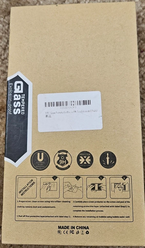 (2 Packs) Premium Tempered Glass Screen Protector Samsung Galaxy Tab Tablet(A2) - Image 4 of 4